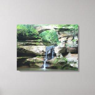 Toile Hocking Hills Cascade Vieux homme's Cave Upper Fal