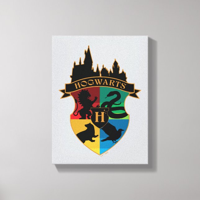 Toile HoGWARTS™ Castle Crest House Insigne de fierté (Recto)