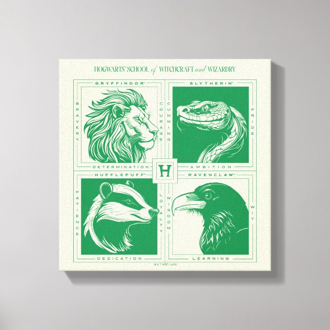 Toile HOGWARTS™ Grille d'animaux de maison (Recto)