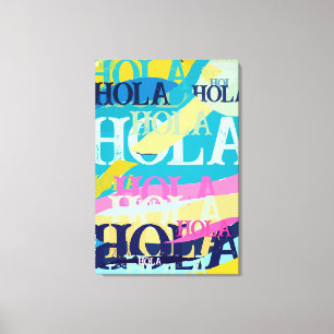 Toile Hola colorée Abstraite