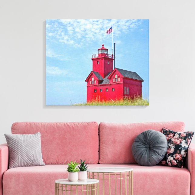 Toile Holland Michigan Big Red Lighthouse (Insitu(Salon))