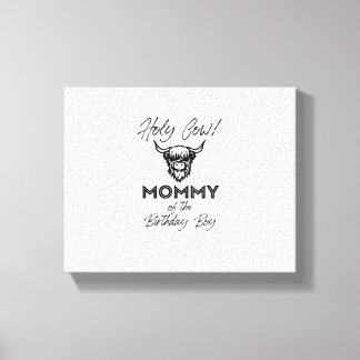 Toile Holly Cow Mommy Of The Birthday Boy Highland Cow 1