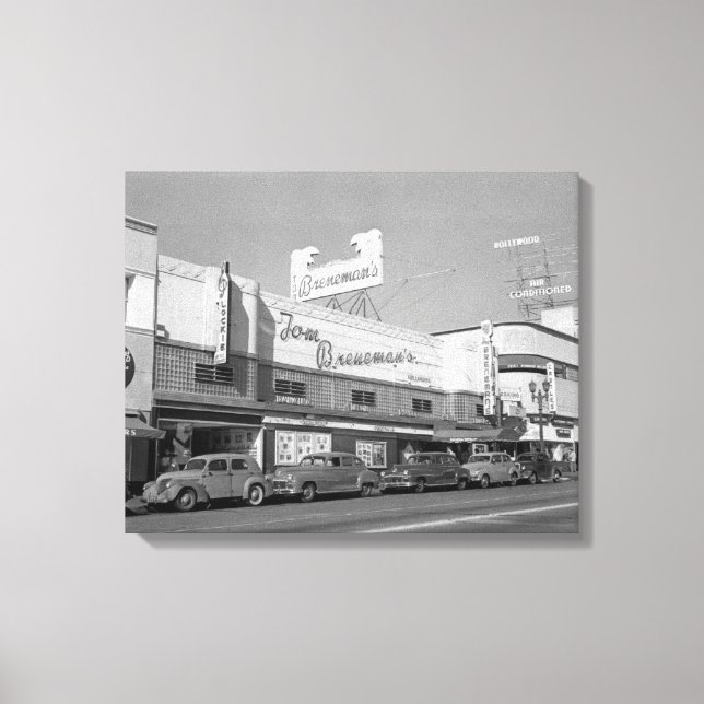 Toile Hollywood, CA Town View Tom Breneman (Recto)