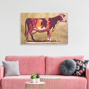 Toile Holstein Cow