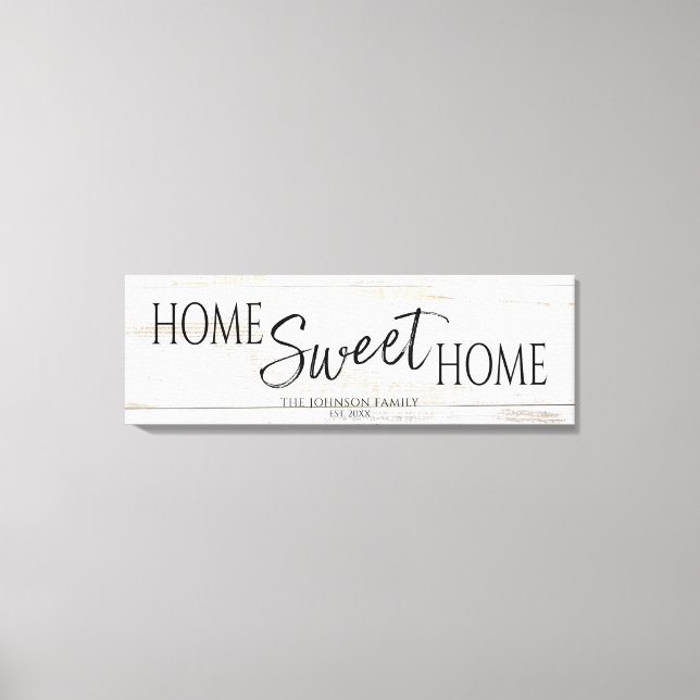 Toile Home Sweet Home Ménage domestique (Recto)