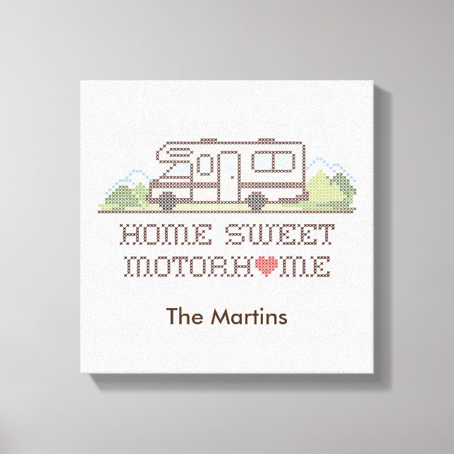 Toile Home Sweet Motor Home Canvas Imprimer (Recto)