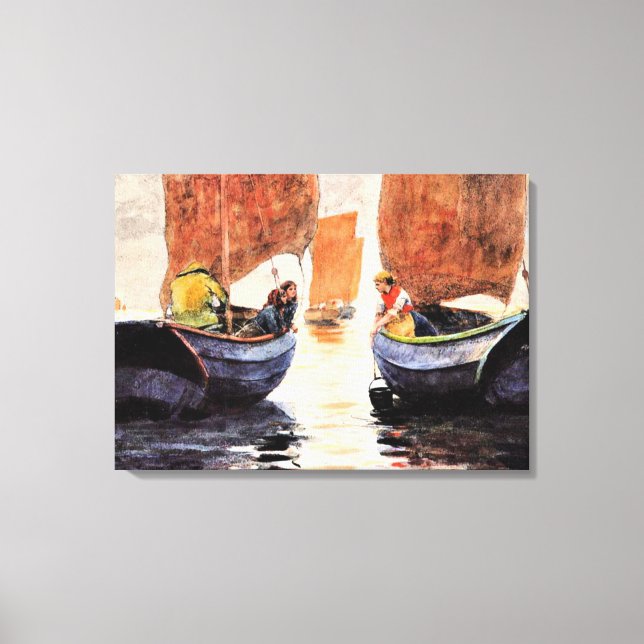 Toile Homer - Afterglow, peinture à l'aquarelle fine art (Recto)