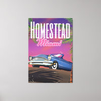 Homestead Florida USA 80s affiche de voyage