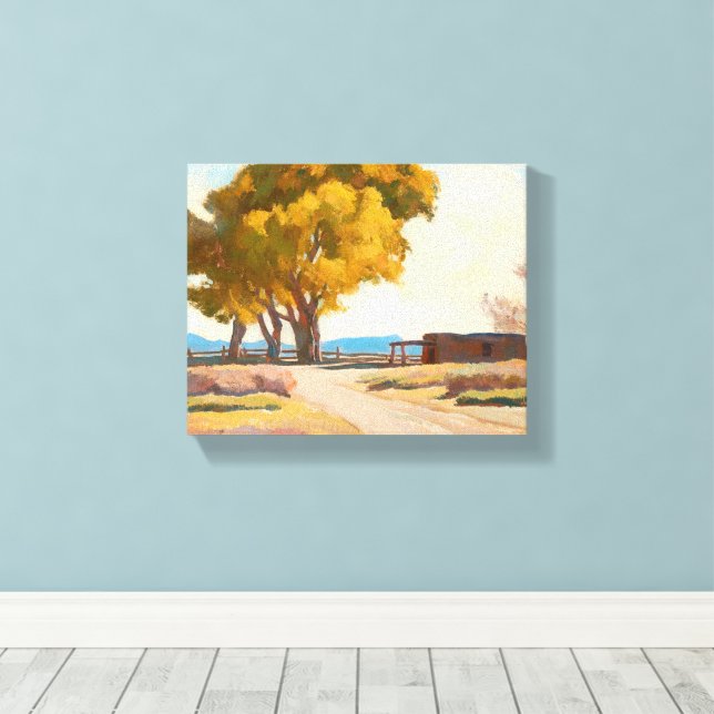 Toile Homestead par Maynard Dixon (Insitu (Plancher de Bois))