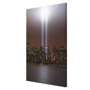 Toile Hommage de World Trade Center dans la lumière à