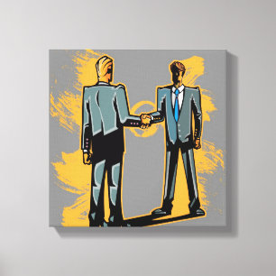 Toile Homme d'affaires deux se serrant la main