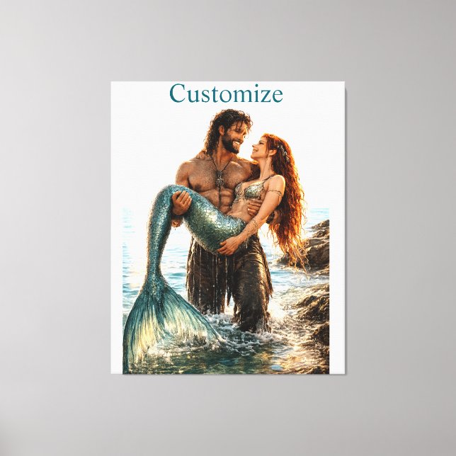 Toile Homme et sirène Thunder_Cove (Recto)
