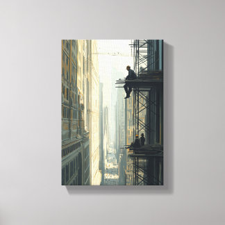 Toile Hommes au-dessus de l'avenue