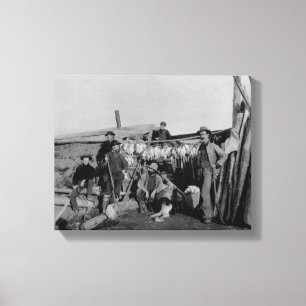 Toile Hommes de Klondike après chasse du lagopède alpi