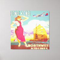 Hong Kong vintage - Northwest Airlines