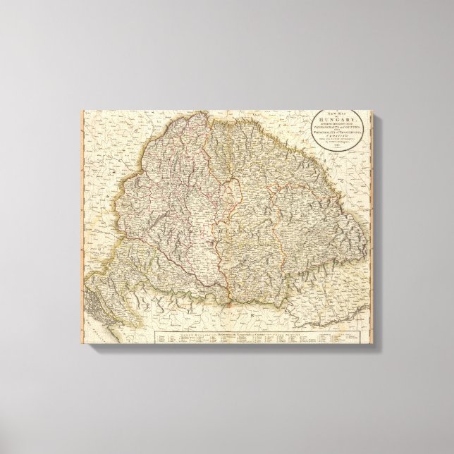 Toile Hongrie, Transylvanie, Croatie (Recto)