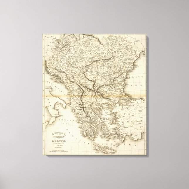 Toile Hongrie, Turquie européenne (Recto)
