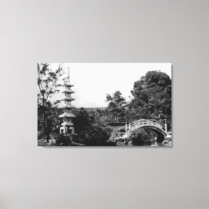 Toile Honolulu, Hawaii - Vue sur les jardins de Moanolua