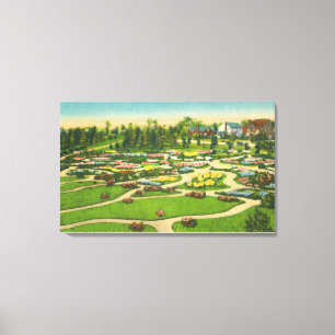 Toile Hoopes Park Perennial Gardens View