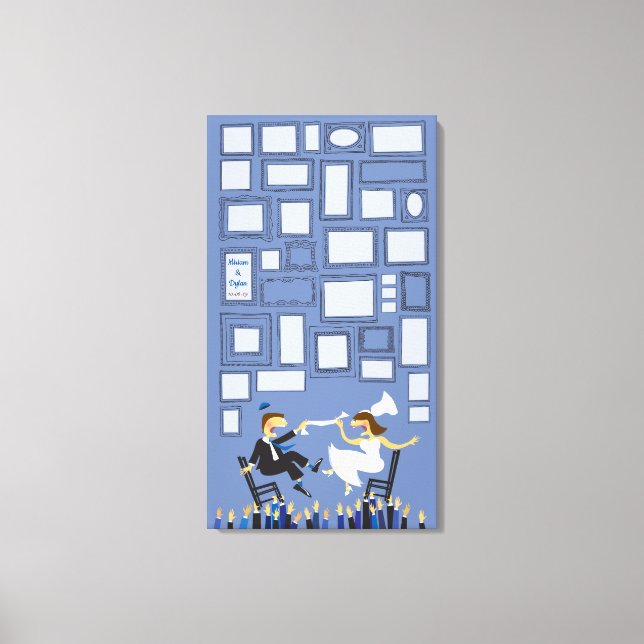 Toile HORAH CHAIR Mariage Connexion Carte mémoire invité (Recto)