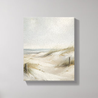Toile Horizon Calme Dunes de Lin – Art Côtiers