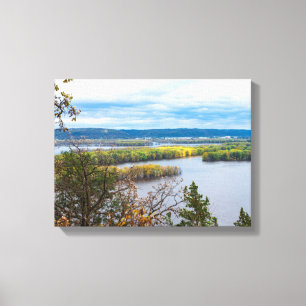 Toile Horizon de la rivière Mississippi à la frontièr