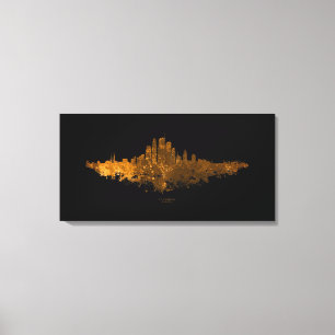 Toile Horizon de la ville de Los Angeles - Orange