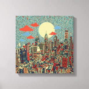 Toile horizon de Philadelphie