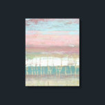 Toile Horizon en panne<br><div class="desc">Dusted Horizon I par Jennifer Goldberger. Dispose de lignes horizontales de différentes couleurs,  du rose à l'or en passant par le bleu.</div>