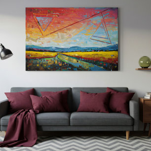 Toile Horizon fragmenté