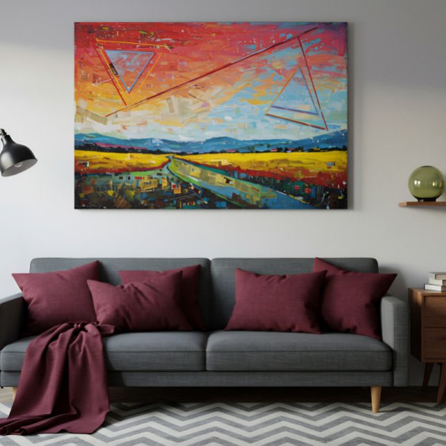 Toile Horizon fragmenté (Créateur téléchargé)