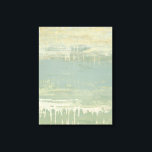 Toile Horizon muet<br><div class="desc">Muted Horizon II par Jennifer Goldberger. Présente des lignes horizontales de différentes couleurs,  du jaune au vert en passant par le bleu et des formes peintes.</div>