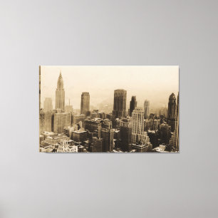 Toile Horizon vintage Photograph (1935) de New York City
