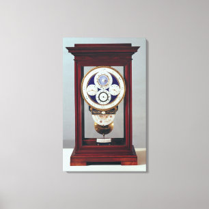 Toile Horloge avec quatre cadrans et les signes de