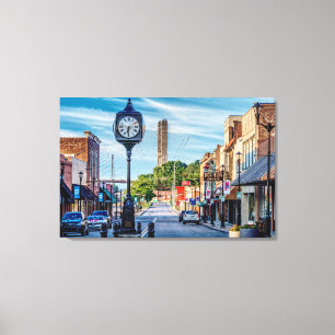 Toile Horloge Dans Le Centre-Ville De Cape Girardeau