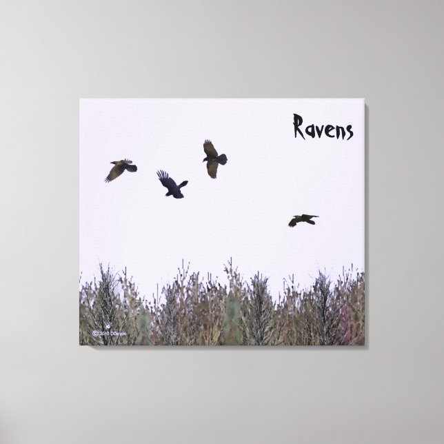 Toile Horloge des ravens (Recto)