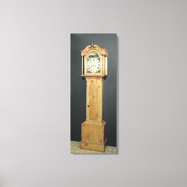 Toile Horloge longue coque, avec peinture émaillée (Recto)