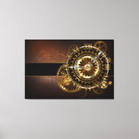 Horloge Steampunk avec des engrenages anciens