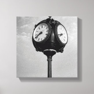 Toile Horloge sur la route 66