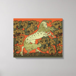 Toile Horse Arts médiévaux Artisanat Art Nouveau