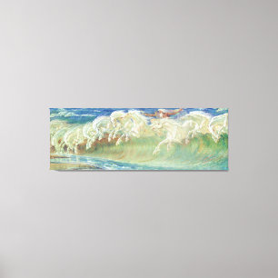 Toile Horses du Roi Neptune par la grue de Walter