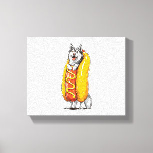 Toile Hot Dog Husky - Costume alimentaire drôle
