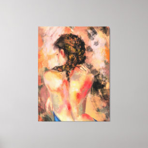 Toile Hot Lady - Abstraite Femme Corps Peinture original