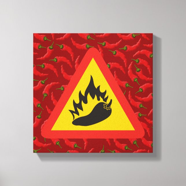 Toile Hot pepper danger (Recto)