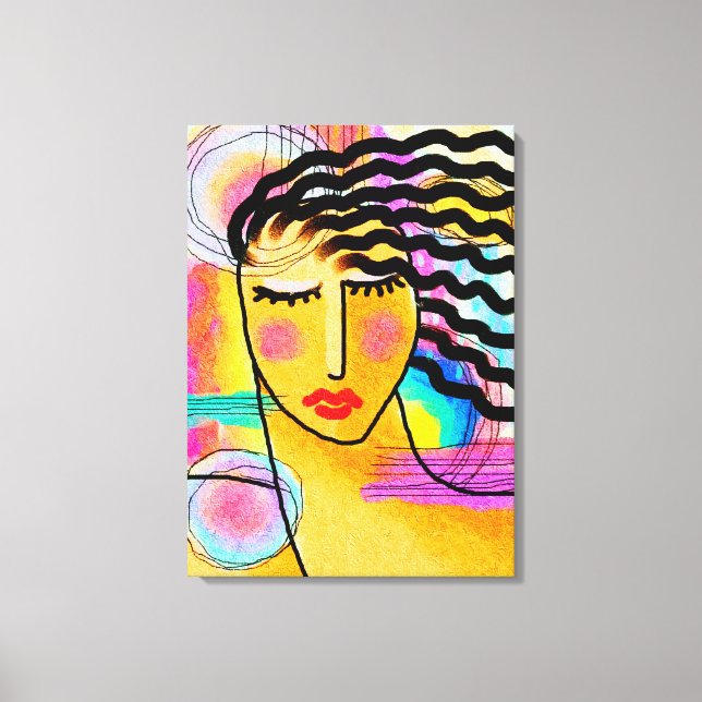 Toile Hot Summer Day Abstrait peinture numérique (Recto)