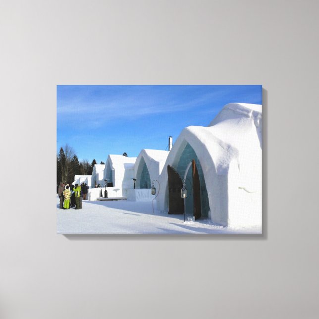 Toile Hôtel de Glace, Québec, Canada (Recto)