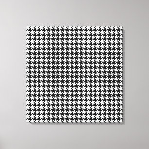 Toile Houndstooth moderne noir à Emporiomoffa