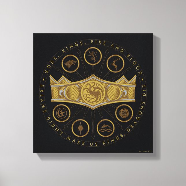 Toile HOUSE of the Dragon | Seven Kingdoms Crown Graphic (Recto)