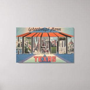 Toile Houston, Texas - Scènes de grandes lettres 3