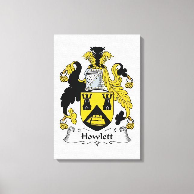 Toile Howlett Family Crest (Recto)